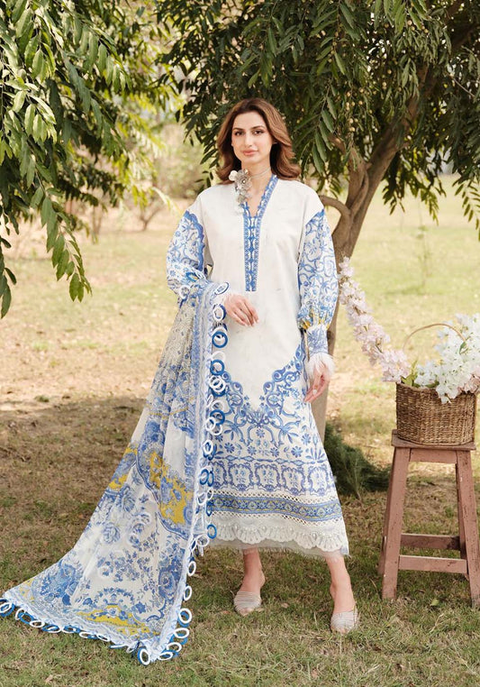 Zarqash | Luxe Lawn 24 | ZQ 7 - Pakistani Designer Dress - by Zarqash | Type: Luxury - 100% Original at Saira Sultan