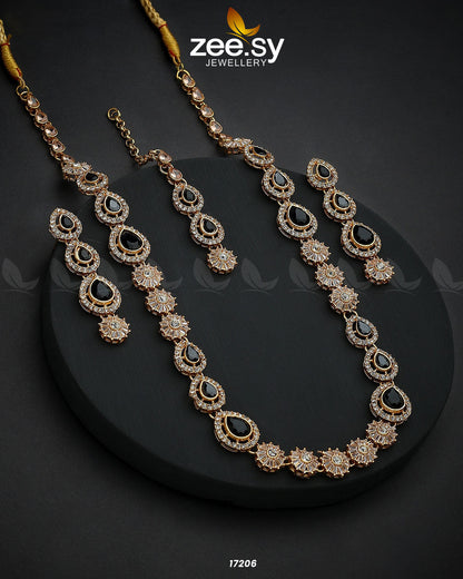 Serenity Mala Necklace Golden Black