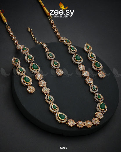 Serenity Mala Necklace Golden Green