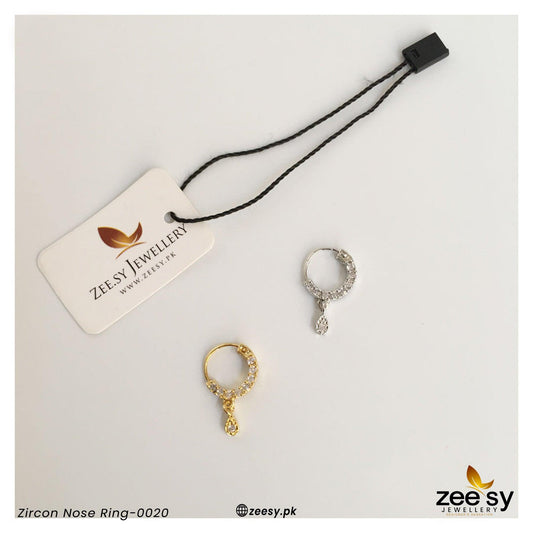 Zircon Nose Ring-0020 Golden