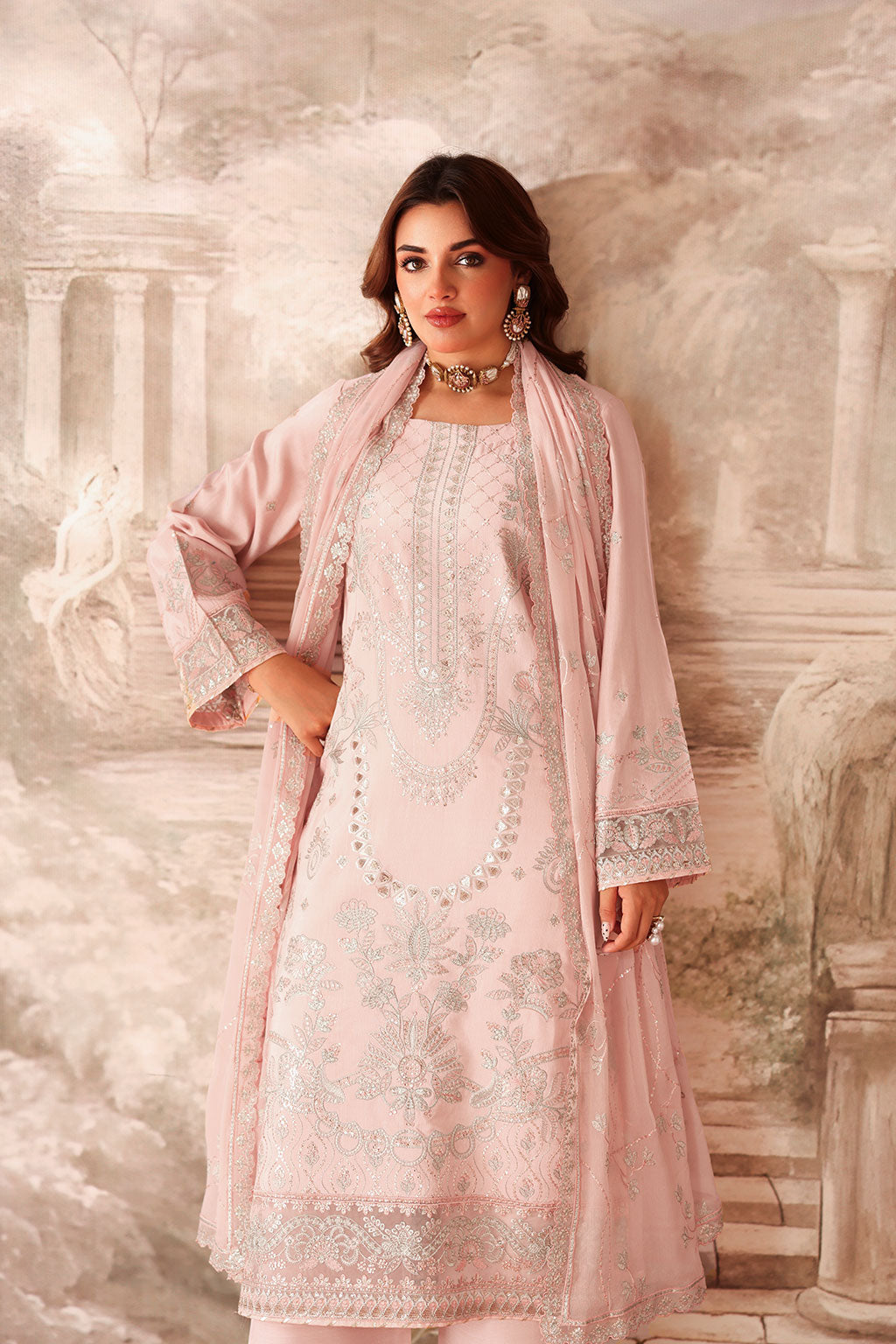 Ramsha | Aangan Luxury Raw silk | AA-202 by Ramsha - Designer Dress  - Type : Ladies Clothes - Available at Saira Sultan - 100% Original 