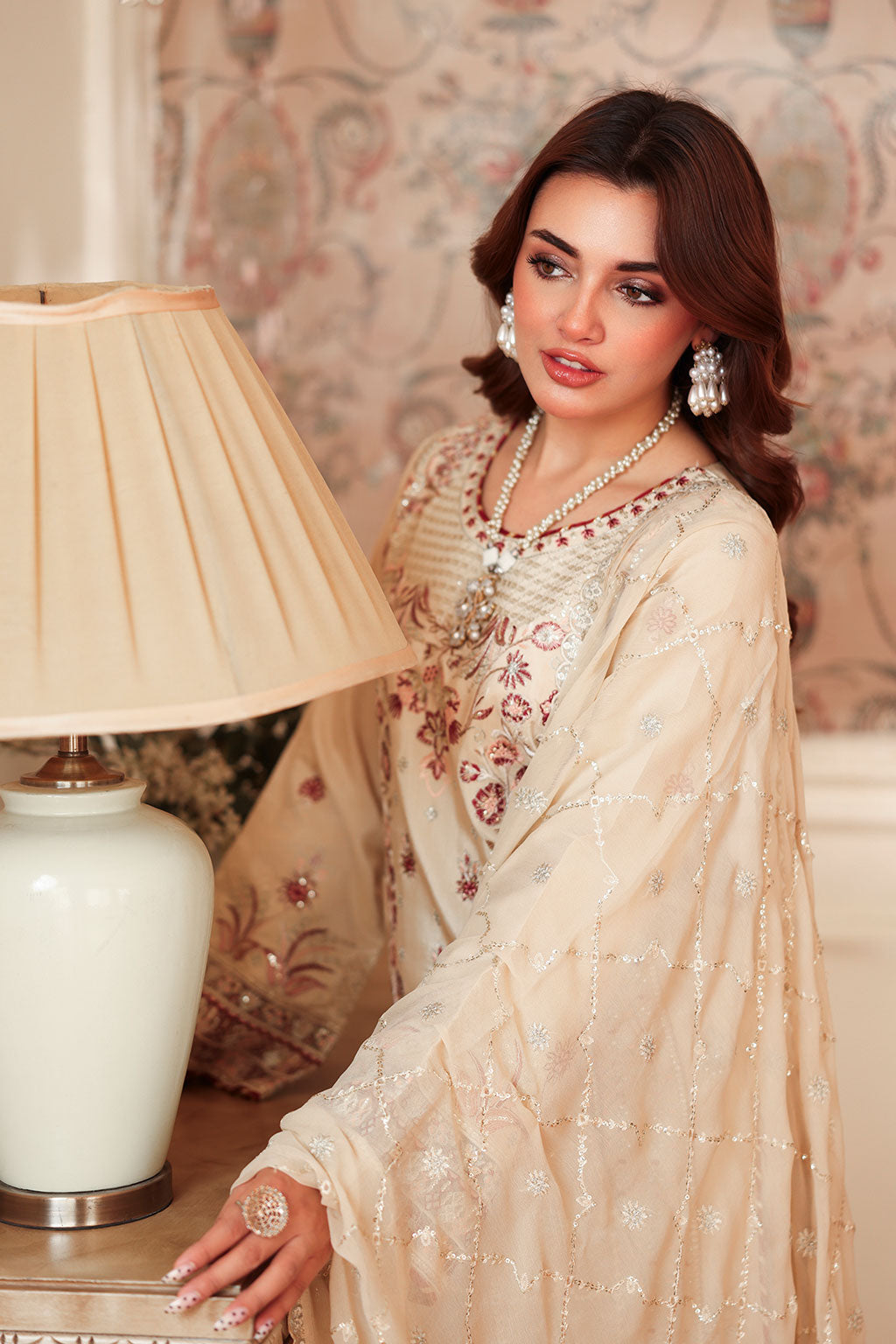 Ramsha | Aangan Luxury Raw silk | AA-207 by Ramsha - Designer Dress - Type : Ladies Clothes - Available at Saira Sultan - 100% Original 