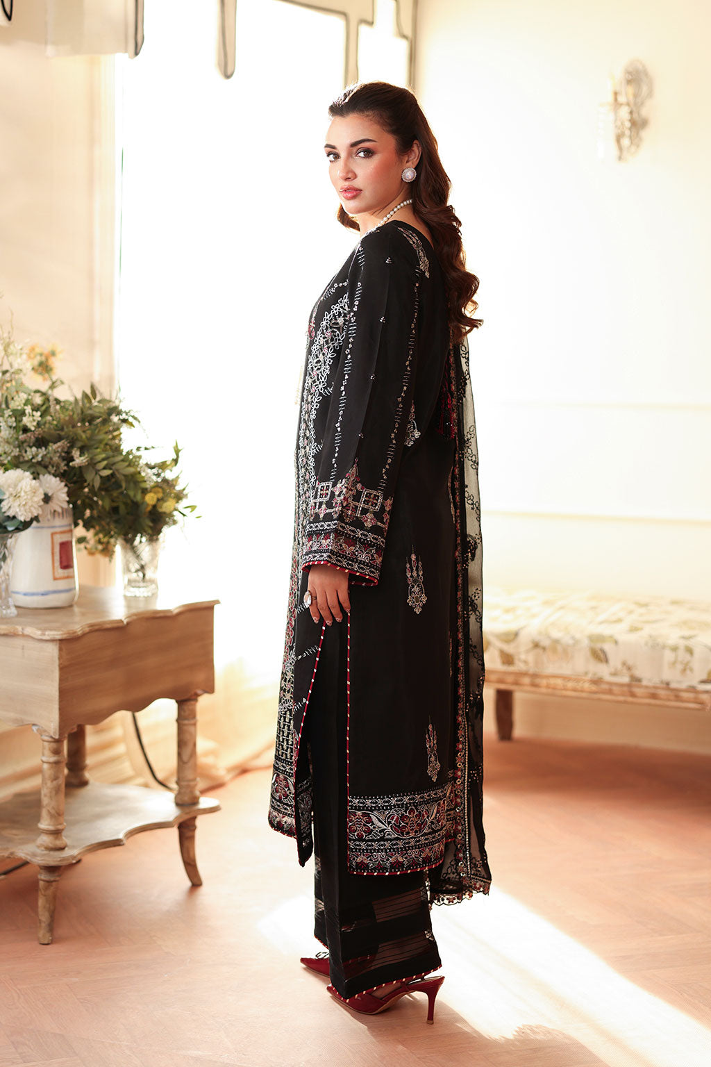 Ramsha | Aangan Luxury Raw silk | AA-206 by Ramsha - Designer Dress - Type : Ladies Clothes - Available at Saira Sultan - 100% Original 