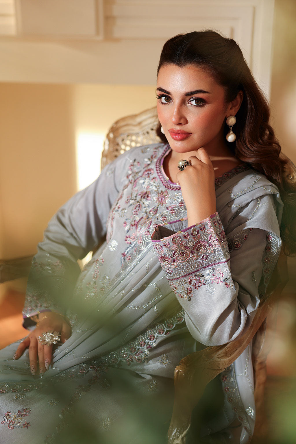 Ramsha | Aangan Luxury Raw silk | AA-209 by Ramsha - Designer Dress - Type : Ladies Clothes - Available at Saira Sultan - 100% Original 