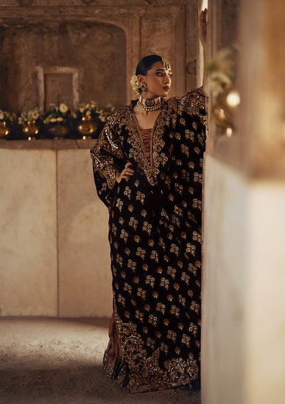 Aik Atelier | Dastoor Velvet 24 | DASTOOR - LOOK 03 M Black Velvet