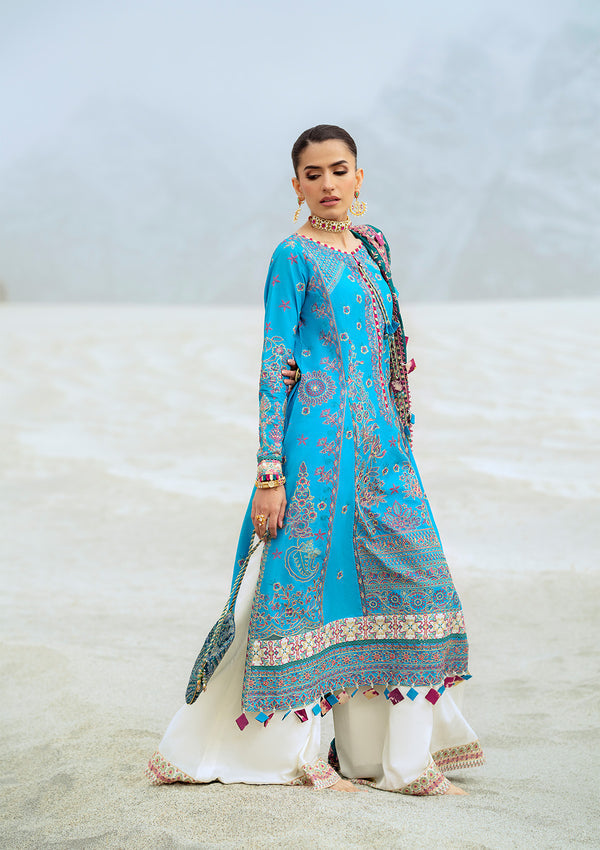 Rangrasiya | Lifestyle Summer Edit 25 | LOOK 05 XL Denium Blue Lawn