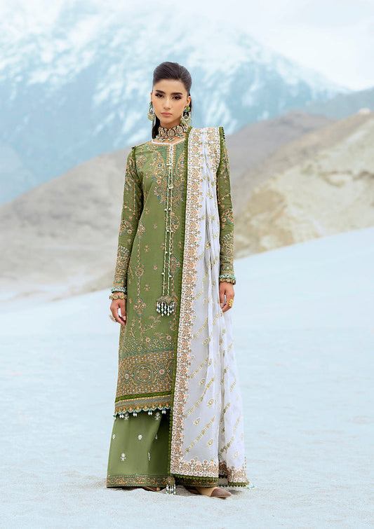Rangrasiya | Lifestyle Summer Edit 25 | LOOK 06 XS Olive Green Lawn