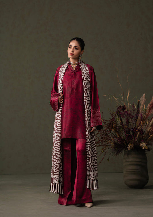 Aik Atelier | Miss Aik Ready to Wear 25 | Look 03 XS Maroon Silk