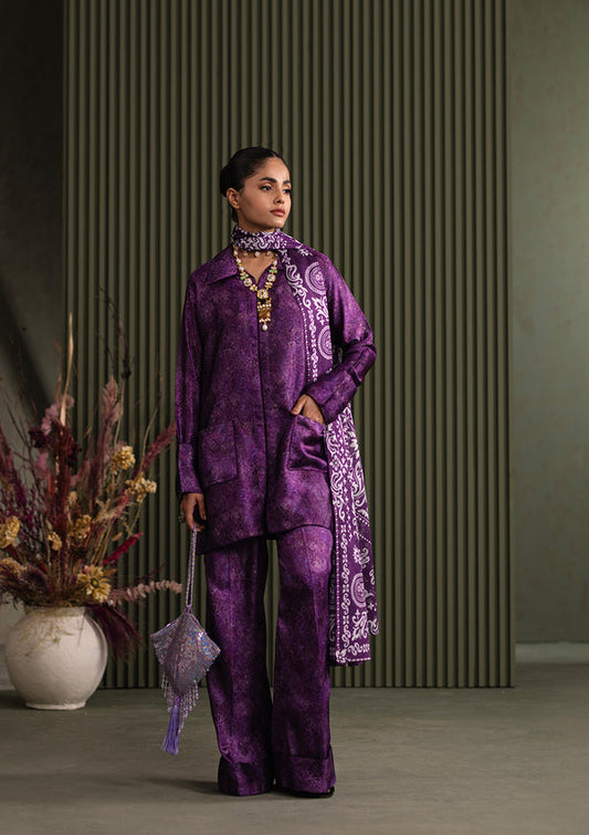 Aik Atelier | Miss Aik Ready to Wear 25 | Look 08 XS Purple Silk