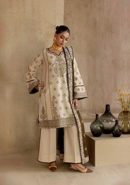 Aik Atelier | RTW 25 | LOOK 02 L Ivory Jacquard Lawn