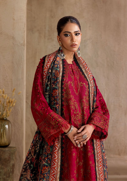 Aik Atelier | RTW 25 | LOOK 05 XL Deep Red Jacquard Lawn