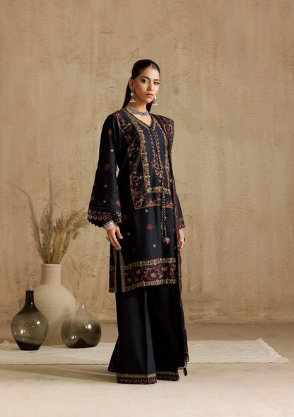 Aik Atelier | RTW 25 | LOOK 06 L Black Jacquard Lawn