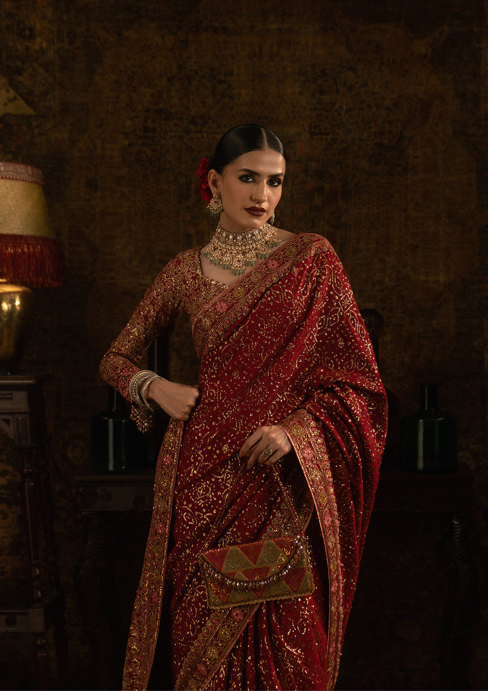 Aik Atelier | Sari Edit 25 | LOOK 01 - Pakistani Designer Dress - by Aik Atelier - Type : Ladies Clothes - 100% Original at Saira Sultan