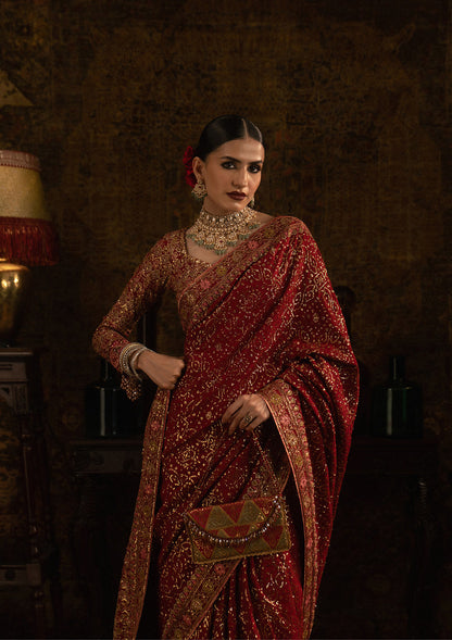 Aik Atelier | Sari Edit 25 | LOOK 01 - Pakistani Designer Dress - by Aik Atelier - Type : Ladies Clothes - 100% Original at Saira Sultan