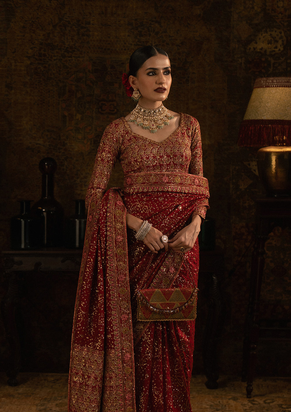 Aik Atelier | Sari Edit 25 | LOOK 01 - Pakistani Designer Dress - by Aik Atelier - Type : Ladies Clothes - 100% Original at Saira Sultan