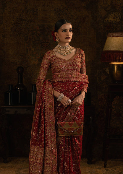 Aik Atelier | Sari Edit 25 | LOOK 01 - Pakistani Designer Dress - by Aik Atelier - Type : Ladies Clothes - 100% Original at Saira Sultan