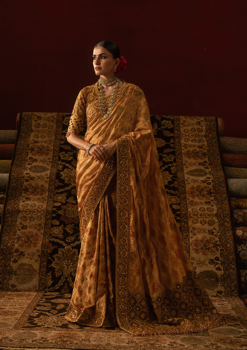 Aik Atelier | Sari Edit 25 | LOOK 04 - Pakistani Designer Dress - by Aik Atelier - Type : Ladies Clothes - 100% Original at Saira Sultan