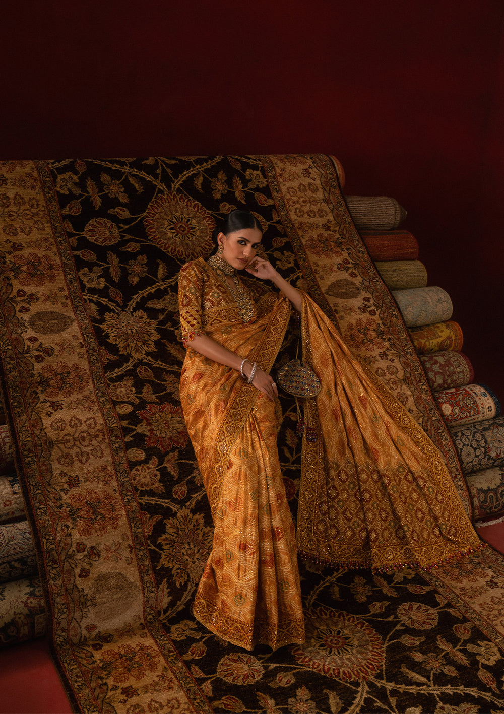 Aik Atelier | Sari Edit 25 | LOOK 04 - Pakistani Designer Dress - by Aik Atelier - Type : Ladies Clothes - 100% Original at Saira Sultan