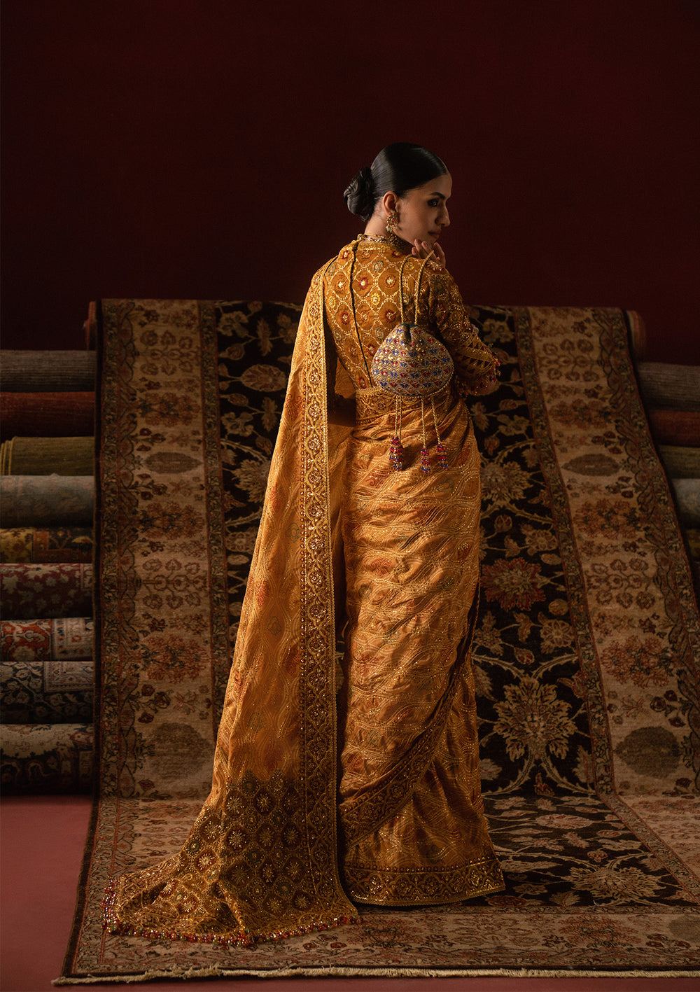 Aik Atelier | Sari Edit 25 | LOOK 04 - Pakistani Designer Dress - by Aik Atelier - Type : Ladies Clothes - 100% Original at Saira Sultan