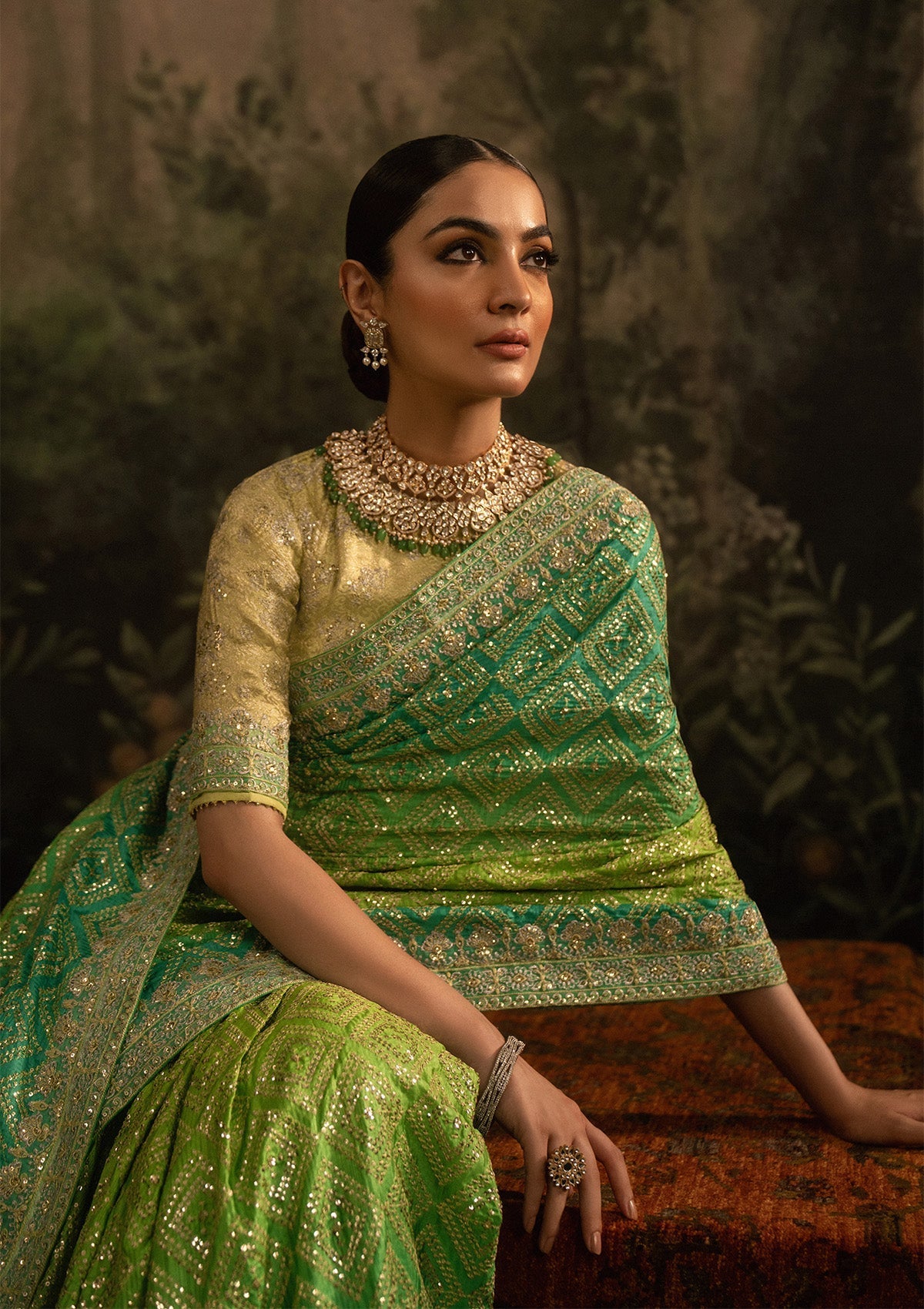 Aik Atelier | Sari Edit 25 | LOOK 07 - Pakistani Designer Dress - by Aik Atelier - Type : Ladies Clothes - 100% Original at Saira Sultan