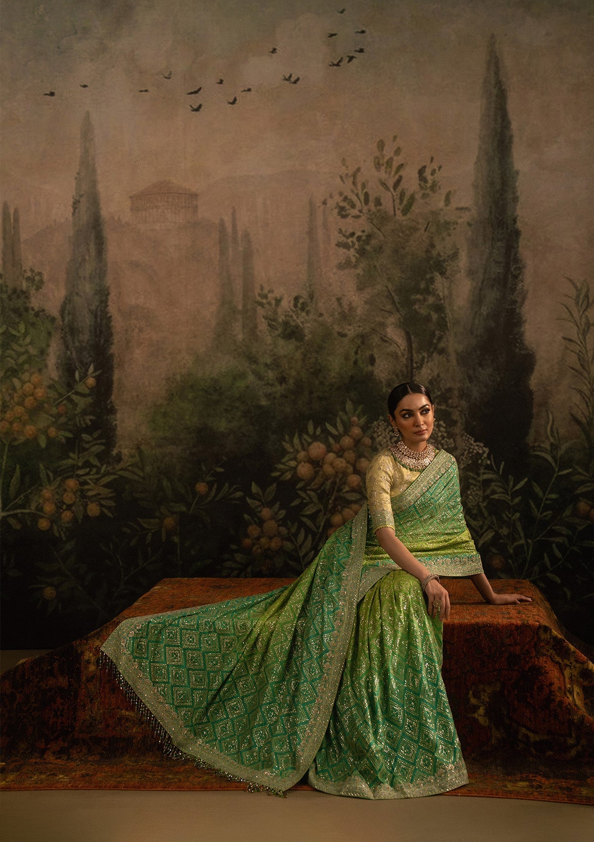 Aik Atelier | Sari Edit 25 | LOOK 07 - Pakistani Designer Dress - by Aik Atelier - Type : Ladies Clothes - 100% Original at Saira Sultan