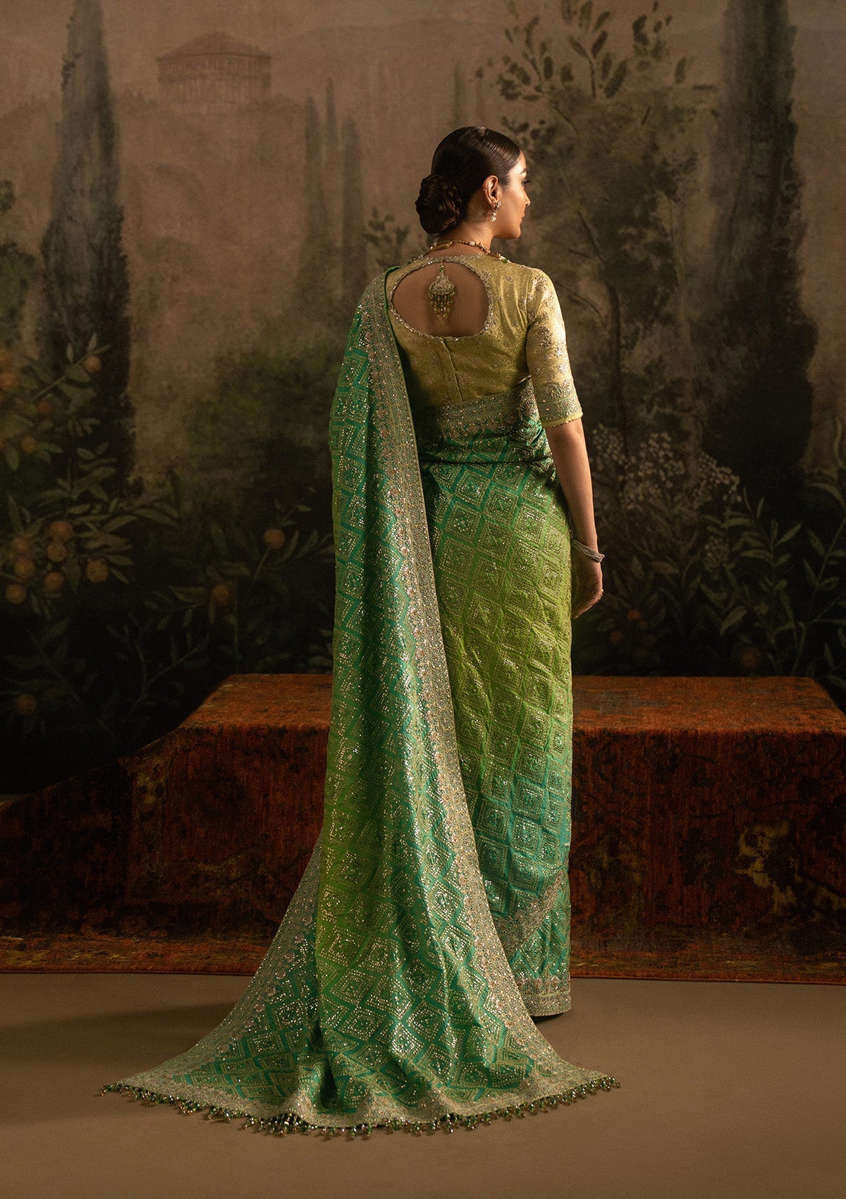 Aik Atelier | Sari Edit 25 | LOOK 07 - Pakistani Designer Dress - by Aik Atelier - Type : Ladies Clothes - 100% Original at Saira Sultan