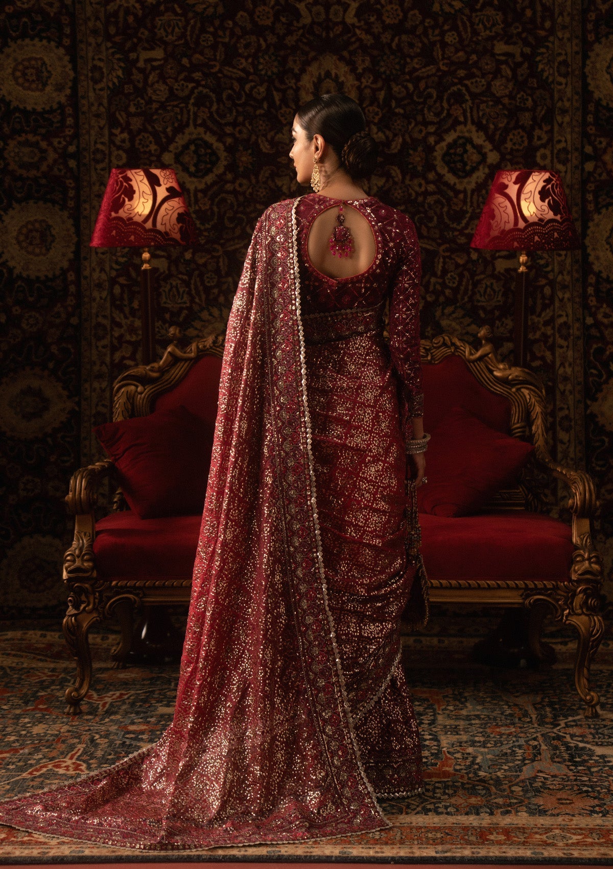 Aik Atelier | Sari Edit 25 | LOOK 08 - Pakistani Designer Dress - by Aik Atelier - Type : Ladies Clothes - 100% Original at Saira Sultan