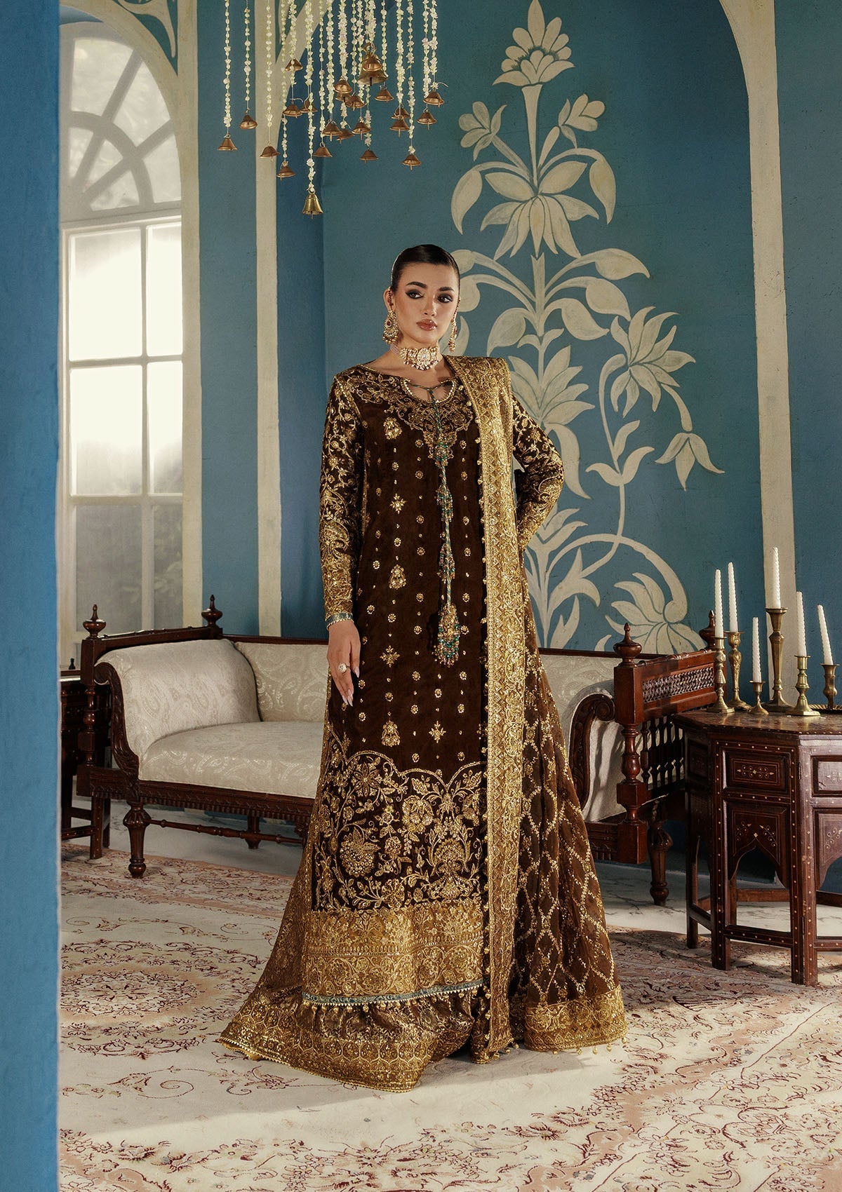 Aik Atelier | Udaipur Velvet 25 | LOOK 01 - Pakistani Designer Dress - by Aik Atelier - Type : Ladies Clothes - 100% Original at Saira Sultan