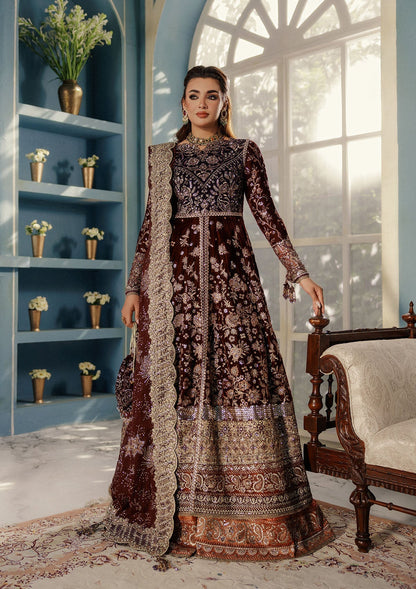 Aik Atelier | Udaipur Velvet 25 | LOOK 03 - Pakistani Designer Dress - by Aik Atelier - Type : Ladies Clothes - 100% Original at Saira Sultan