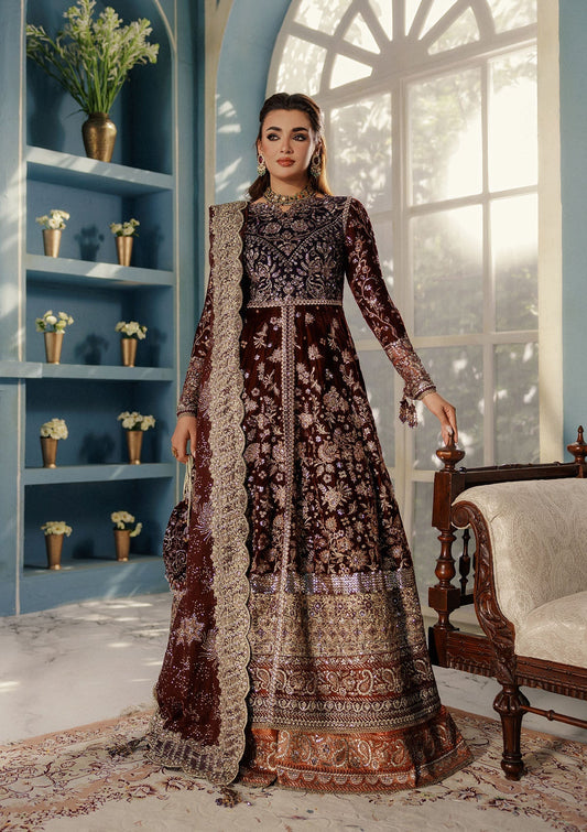 Aik Atelier | Udaipur Velvet 25 | LOOK 03 - Pakistani Designer Dress - by Aik Atelier - Type : Ladies Clothes - 100% Original at Saira Sultan