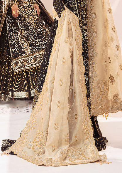 Aik Atelier | LIGHT GOLD TISSUE SHAWL - Pakistani Designer Dress - by Aik Atelier | Type: Bridal - 100% Original at Saira Sultan
