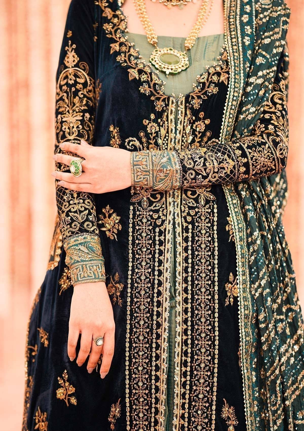 Aik Atelier | Zardozi Velvet 23 | 01 - Pakistani Designer Dress - by Aik Atelier | Type: Formal - 100% Original at Saira Sultan