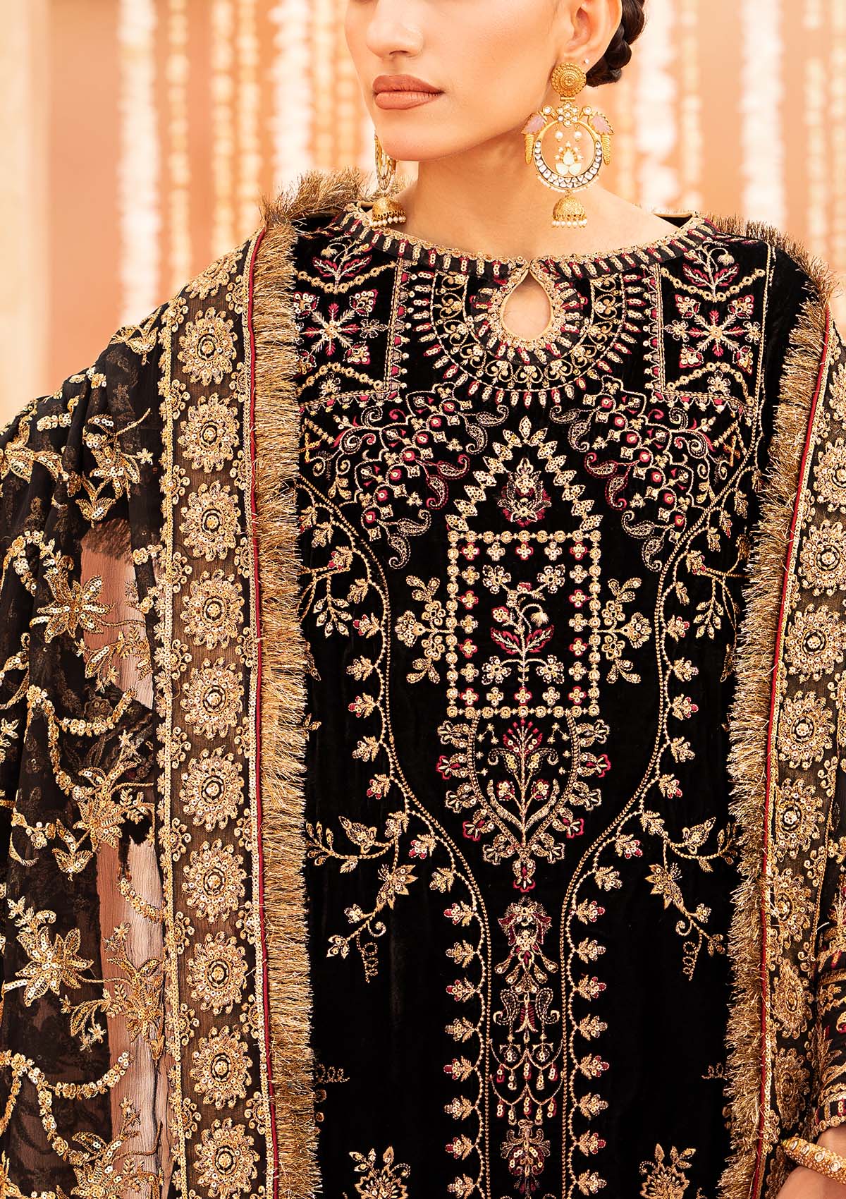 Aik Atelier | Zardozi Velvet 23 | 02 - Pakistani Designer Dress - by Aik Atelier | Type: Formal - 100% Original at Saira Sultan