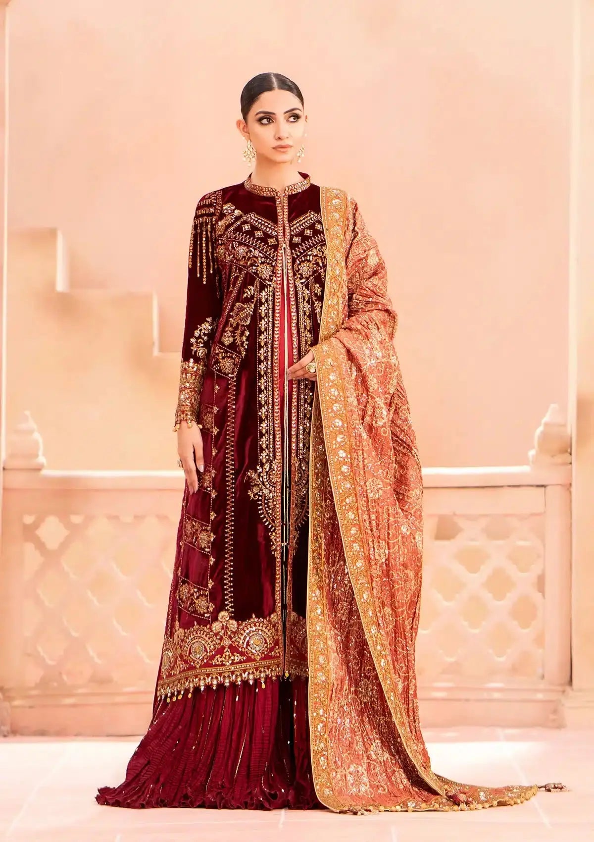 Aik Atelier | Zardozi Velvet 23 | 03 - Pakistani Designer Dress - by Aik Atelier | Type: Formal - 100% Original at Saira Sultan
