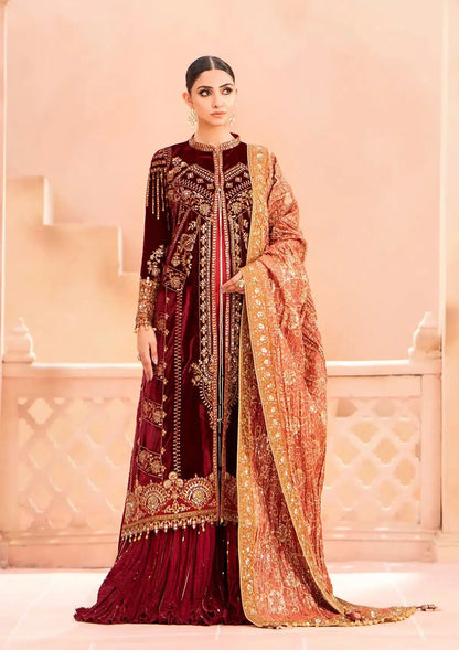 Aik Atelier | Zardozi Velvet 23 | 03 - Pakistani Designer Dress - by Aik Atelier | Type: Formal - 100% Original at Saira Sultan