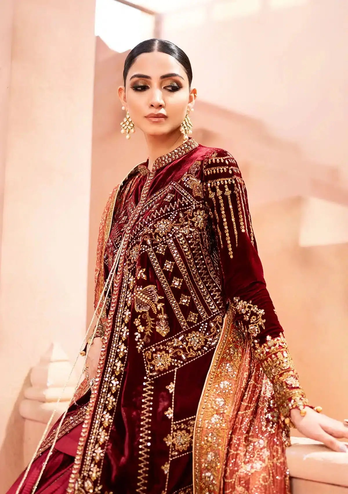 Aik Atelier | Zardozi Velvet 23 | 03 - Pakistani Designer Dress - by Aik Atelier | Type: Formal - 100% Original at Saira Sultan