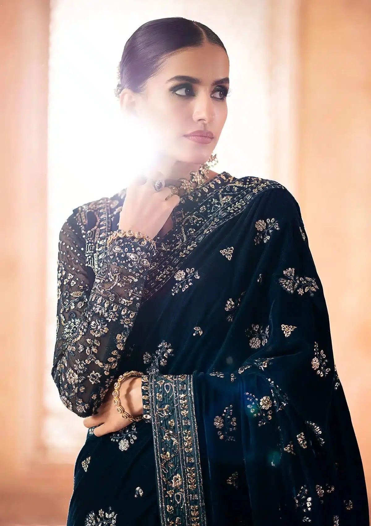Aik Atelier | Zardozi Velvet 23 | 06 - Pakistani Designer Dress - by Aik Atelier | Type: Formal - 100% Original at Saira Sultan