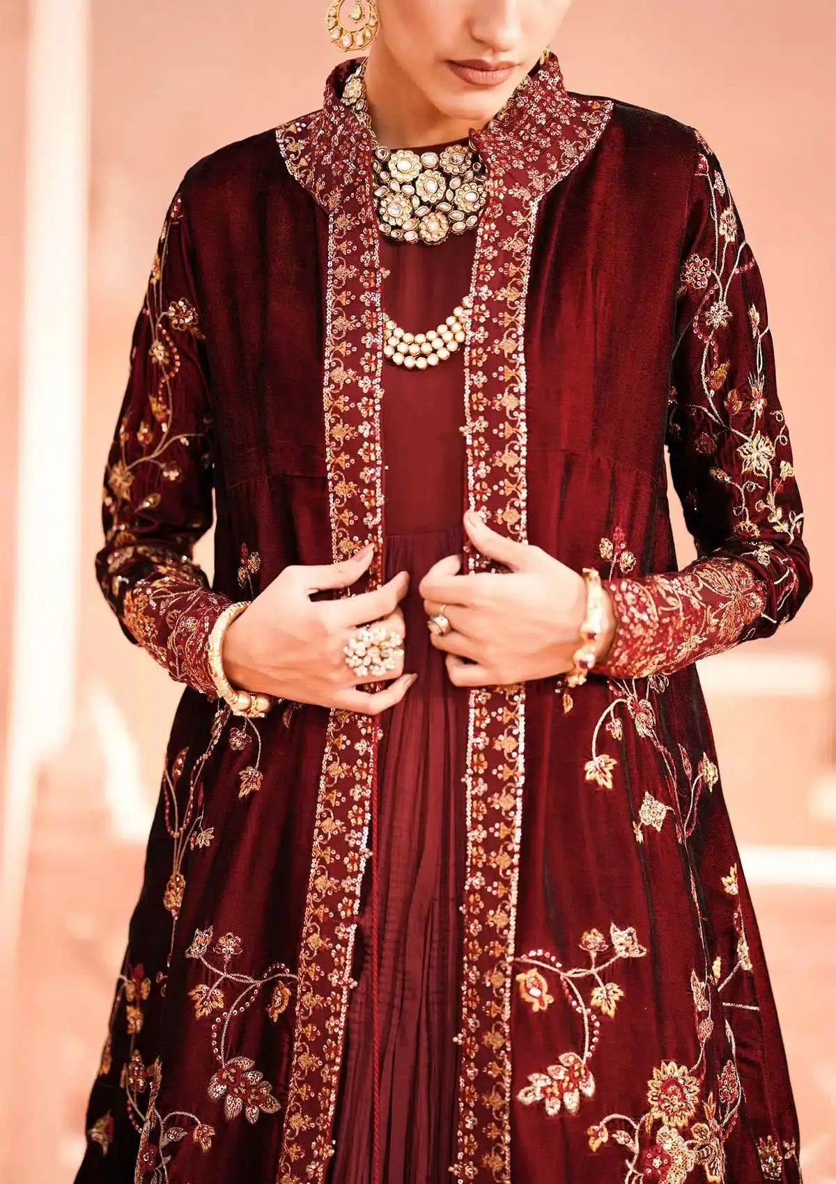Aik Atelier | Zardozi Velvet 23 | 07 - Pakistani Designer Dress - by Aik Atelier | Type: Formal - 100% Original at Saira Sultan