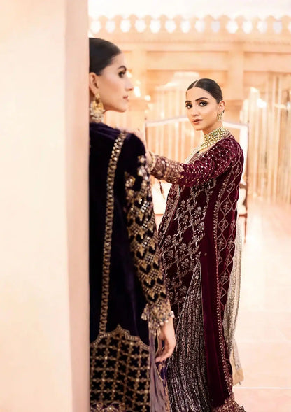 Aik Atelier | Zardozi Velvet 23 | 08 - Pakistani Designer Dress - by Aik Atelier | Type: Formal - 100% Original at Saira Sultan