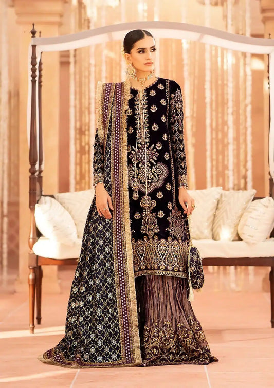 Aik Atelier | Zardozi Velvet 23 | 09 - Pakistani Designer Dress - by Aik Atelier | Type: Formal - 100% Original at Saira Sultan