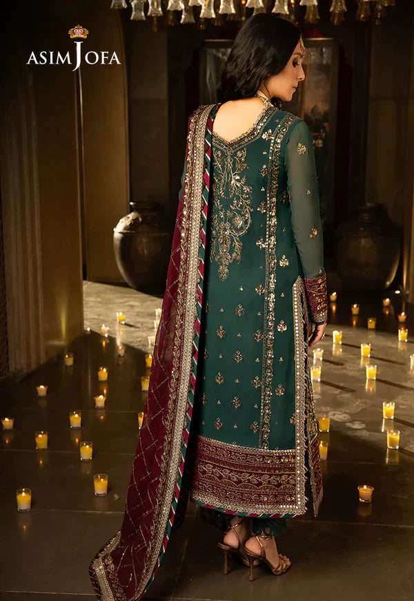 Asim Jofa | Velvet Festive 23 | AJVF-09 - Pakistani Designer Dress - by Asim Jofa | Type: Formal - 100% Original at Saira Sultan
