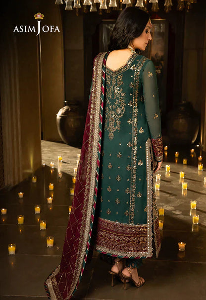 Asim Jofa | Velvet Festive 23 | AJVF-09 - Pakistani Designer Dress - by Asim Jofa | Type: Formal - 100% Original at Saira Sultan