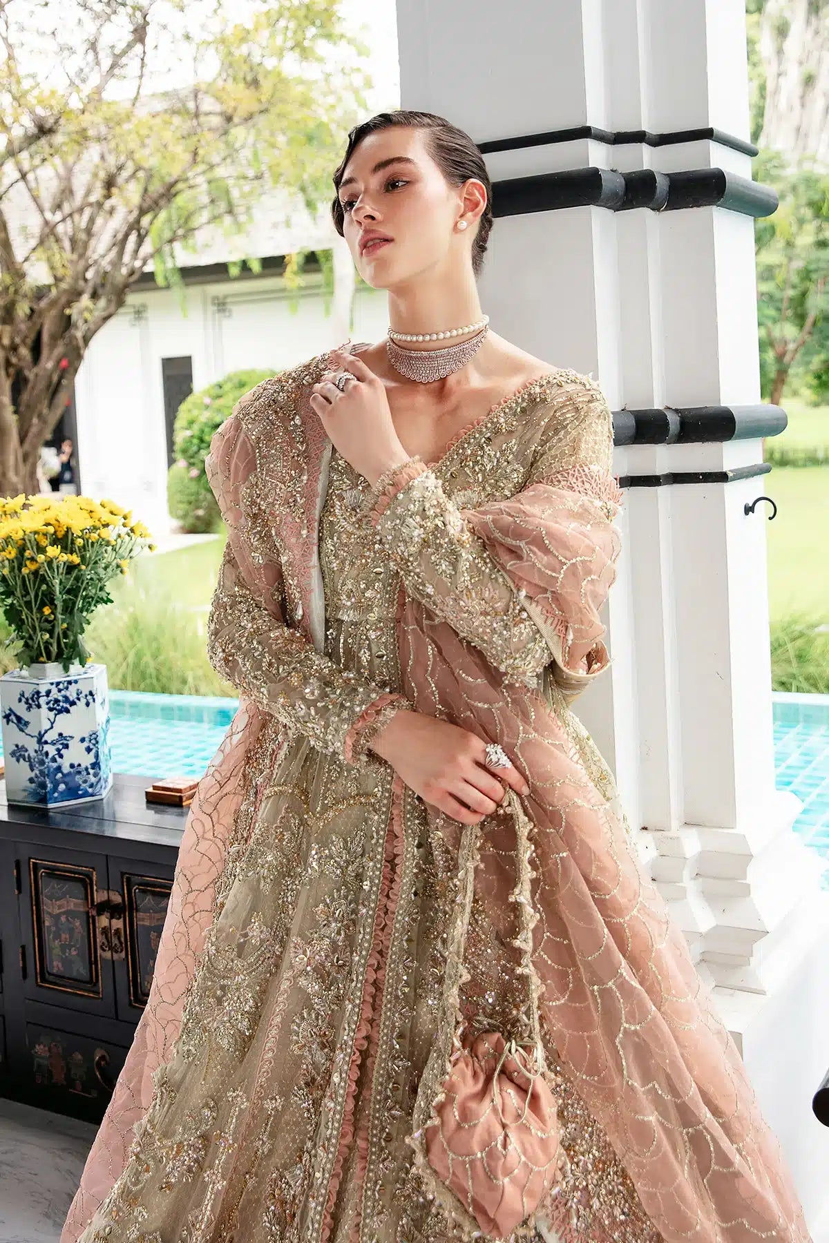 AJR Couture | Bridal Couture23 | Aurora - Pakistani Designer Dress - by AJR Couture | Type: Bridal - 100% Original at Saira Sultan