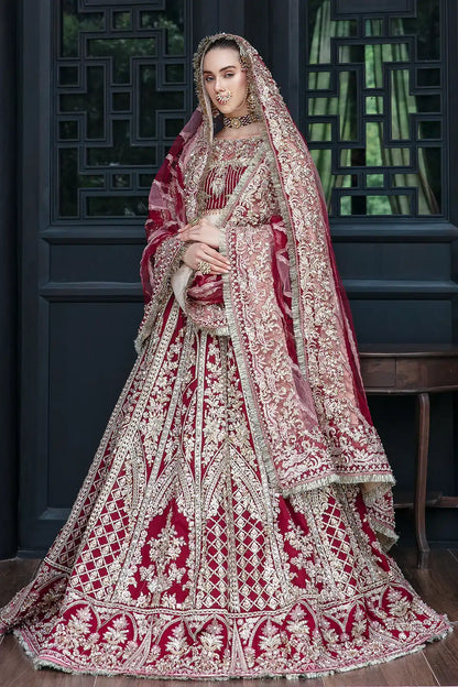 AJR Couture | Bridal Couture23 | Marigold - Pakistani Designer Dress - by AJR Couture | Type: Bridal - 100% Original at Saira Sultan