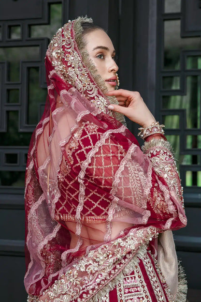 AJR Couture | Bridal Couture23 | Marigold - Pakistani Designer Dress - by AJR Couture | Type: Bridal - 100% Original at Saira Sultan