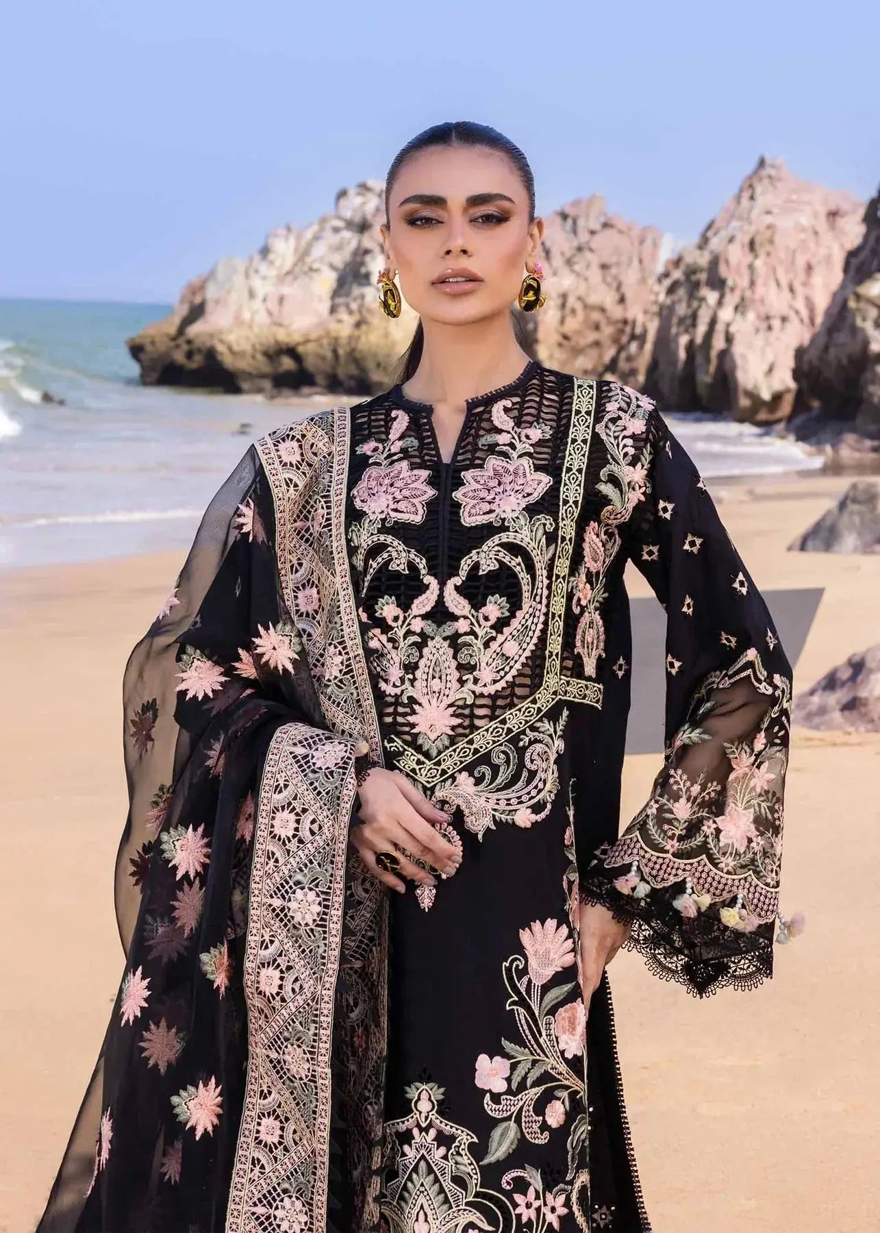 Akbar Aslam | Oasis Lawn 24 | Iris - Pakistani Designer Dress - by Akbar Aslam | Type: Luxury - 100% Original at Saira Sultan