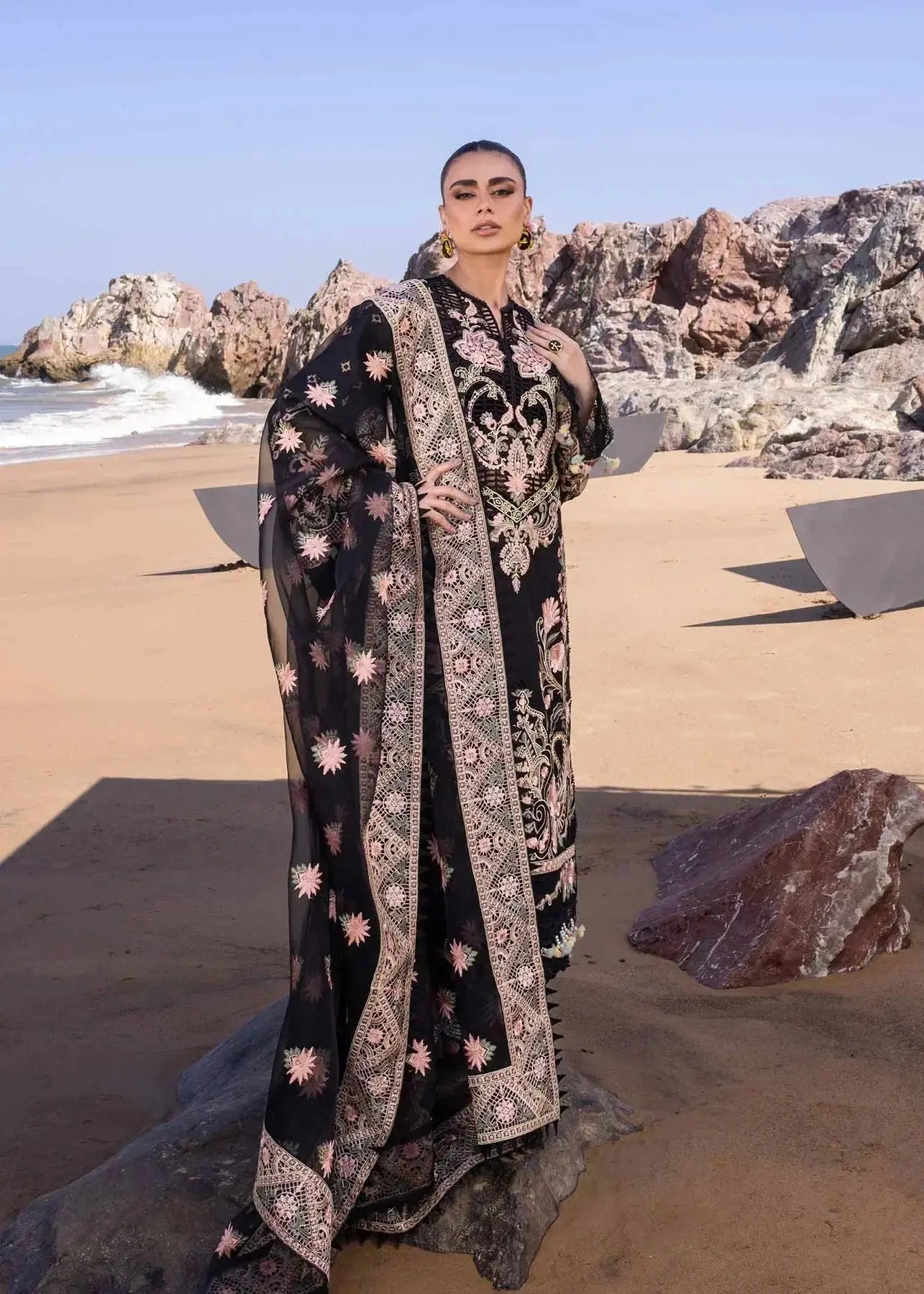 Akbar Aslam | Oasis Lawn 24 | Iris - Pakistani Designer Dress - by Akbar Aslam | Type: Luxury - 100% Original at Saira Sultan