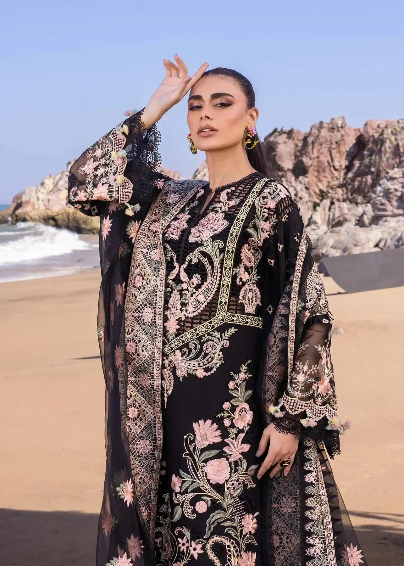 Akbar Aslam | Oasis Lawn 24 | Iris - Pakistani Designer Dress - by Akbar Aslam | Type: Luxury - 100% Original at Saira Sultan