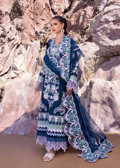 Akbar Aslam | Oasis Lawn 24 | Blue Bell - Pakistani Designer Dress - by Akbar Aslam | Type: Luxury - 100% Original at Saira Sultan
