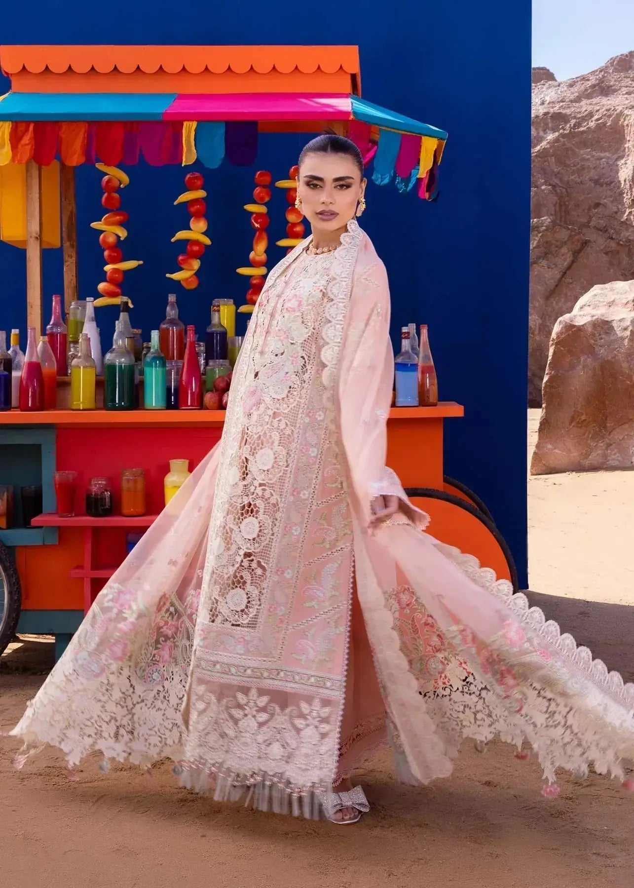 Akbar Aslam | Oasis Lawn 24 | Camellia - Pakistani Designer Dress - by Akbar Aslam | Type: Luxury - 100% Original at Saira Sultan